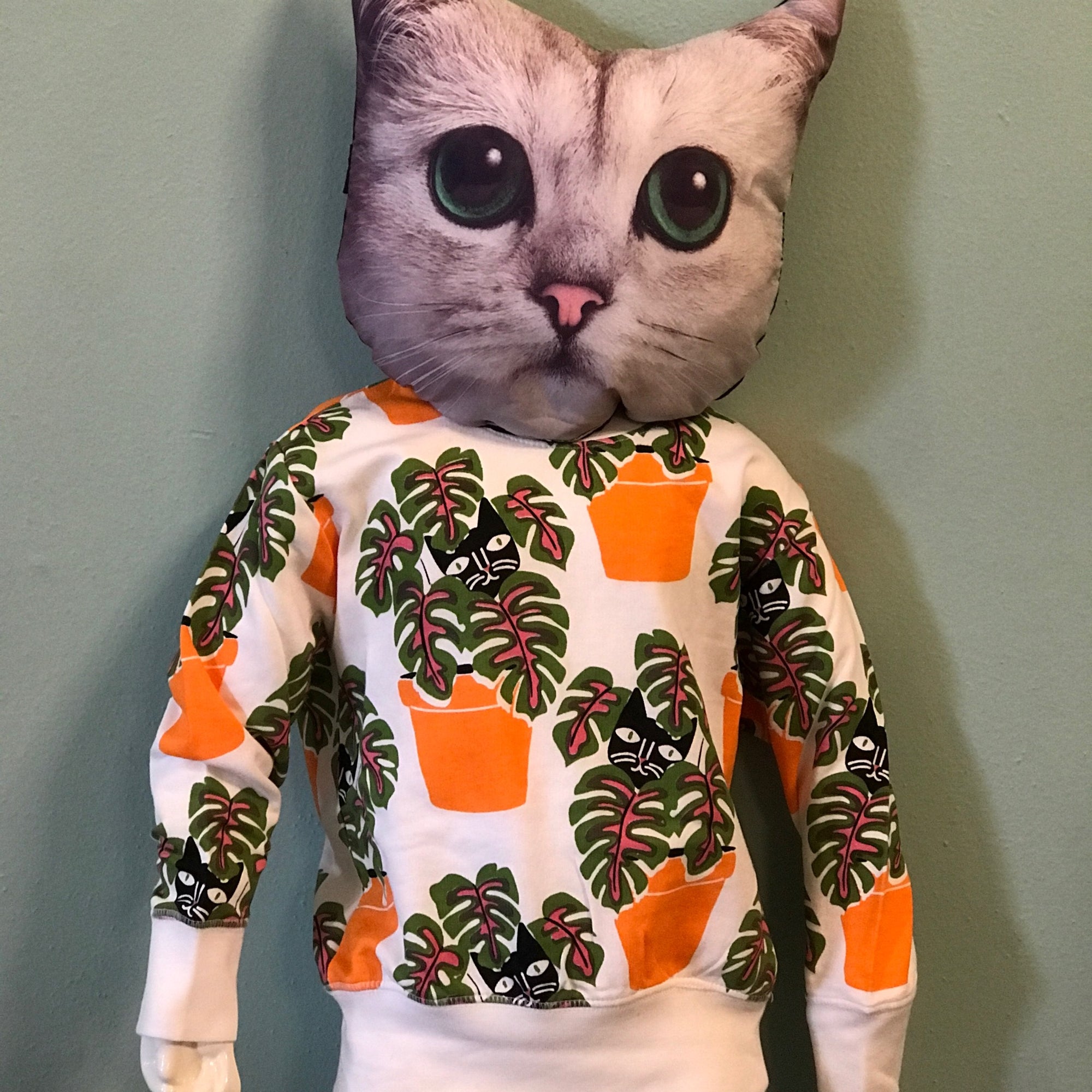Sweatshirt - Cat in a Pot