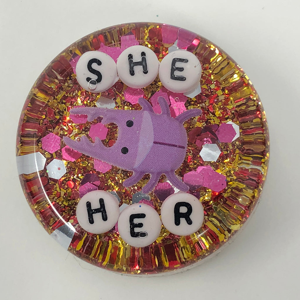 She/Her - Shower Art - READY TO SHIP