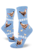 Sock - Small Crew: Chicken. - Heather Cornflower