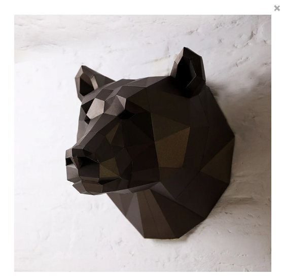 Paper Craft - Bear Head