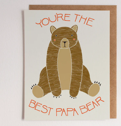 Card - You&#39;re the Best Papa Bear
