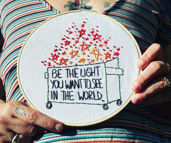 Embroidery - Be The Light
