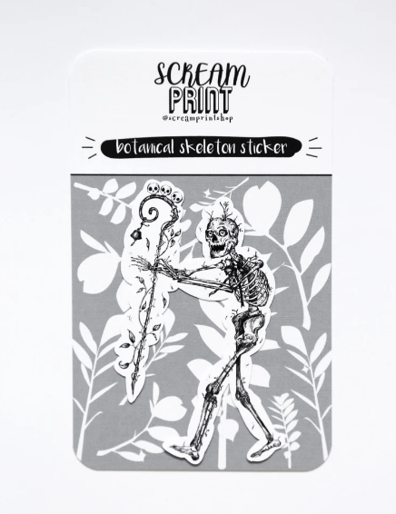 Sticker - Botanical Skeleton