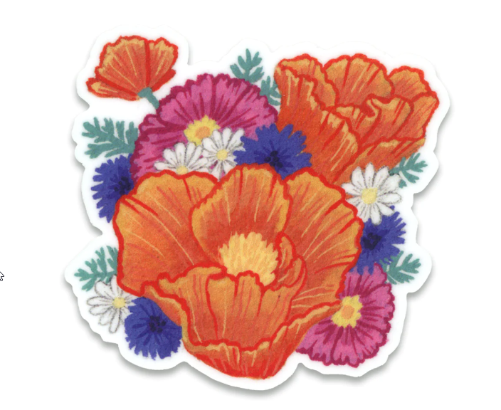 Sticker - California Poppy