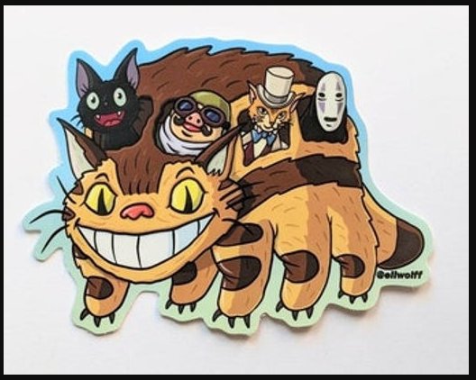 Sticker - Cat Bus &amp; Friends