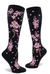 Sock - Knee-High: Cherry Blossom - Deep Navy