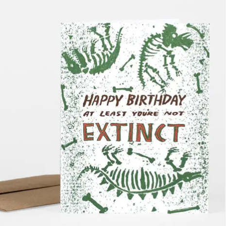 Card - Birthday Extinct Birthday