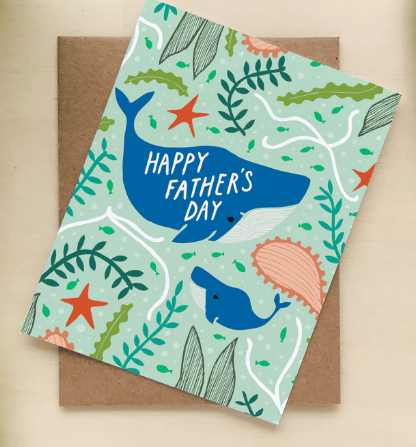 Card - Father&#39;s Day Whale