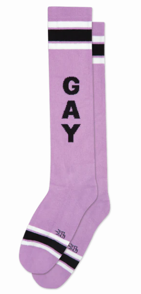 Sock - Athletic Knee: Gay