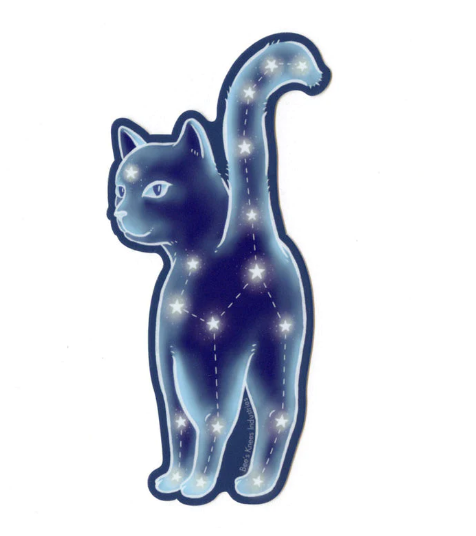 Sticker - Galactic Goodbye Cat - Monster