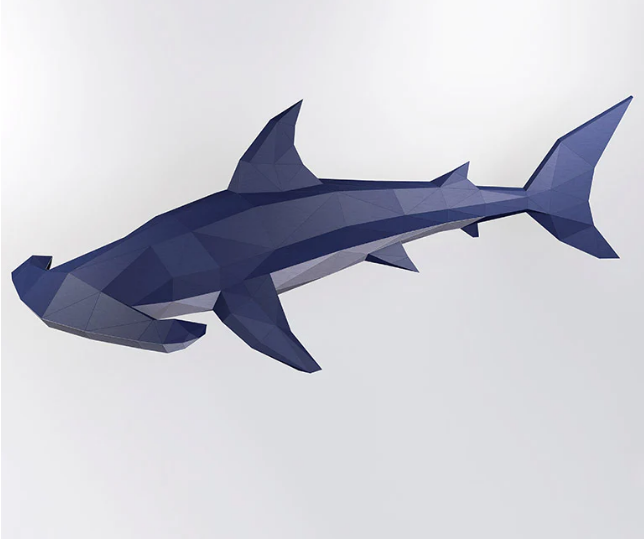 Paper Craft - Hammerhead Shark
