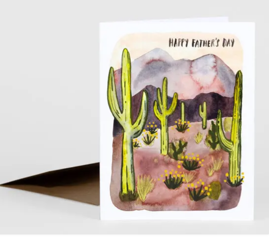 Card - Father&#39;s Day Desert Cactus