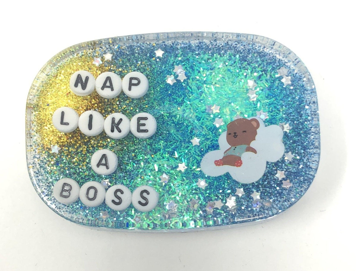 Nap Like A Boss - Small Shower Art - READY TO SHIP