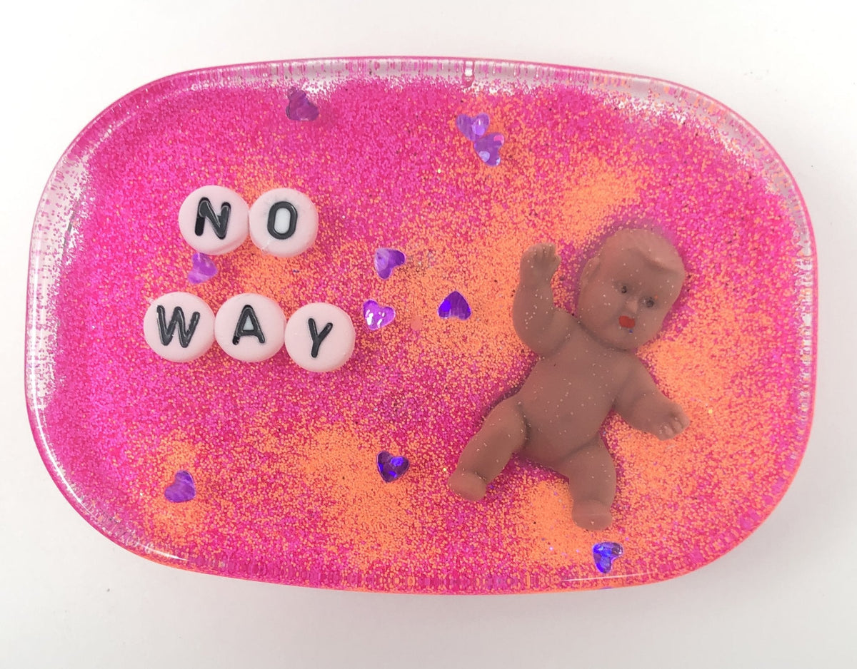 No Way - Shower Art - READY TO SHIP