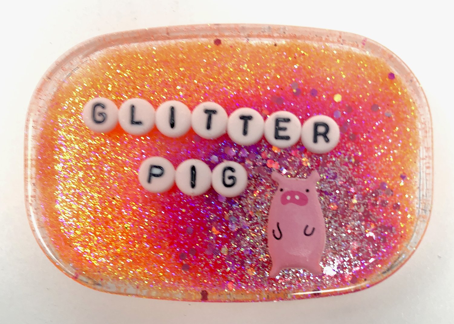 Glitter Pig - Shower Art - READY TO SHIP