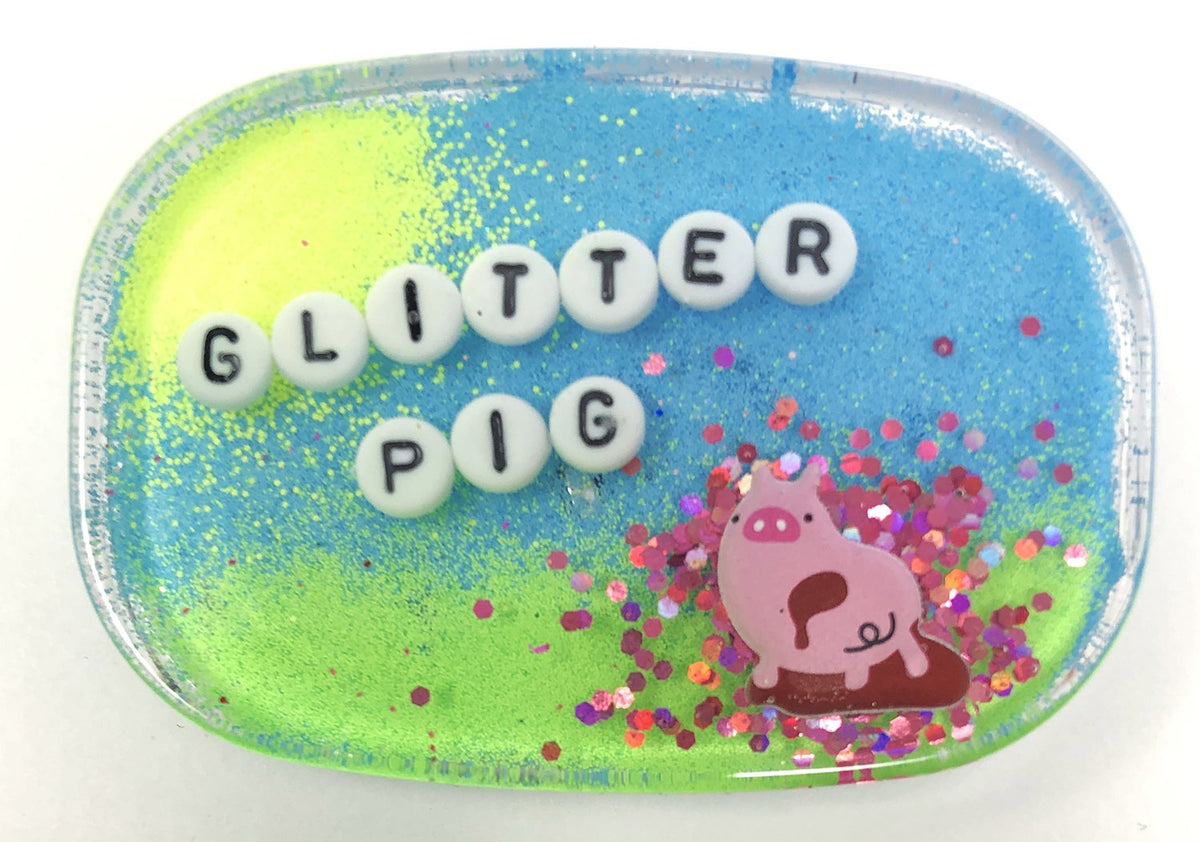 Glitter Pig - Shower Art - READY TO SHIP