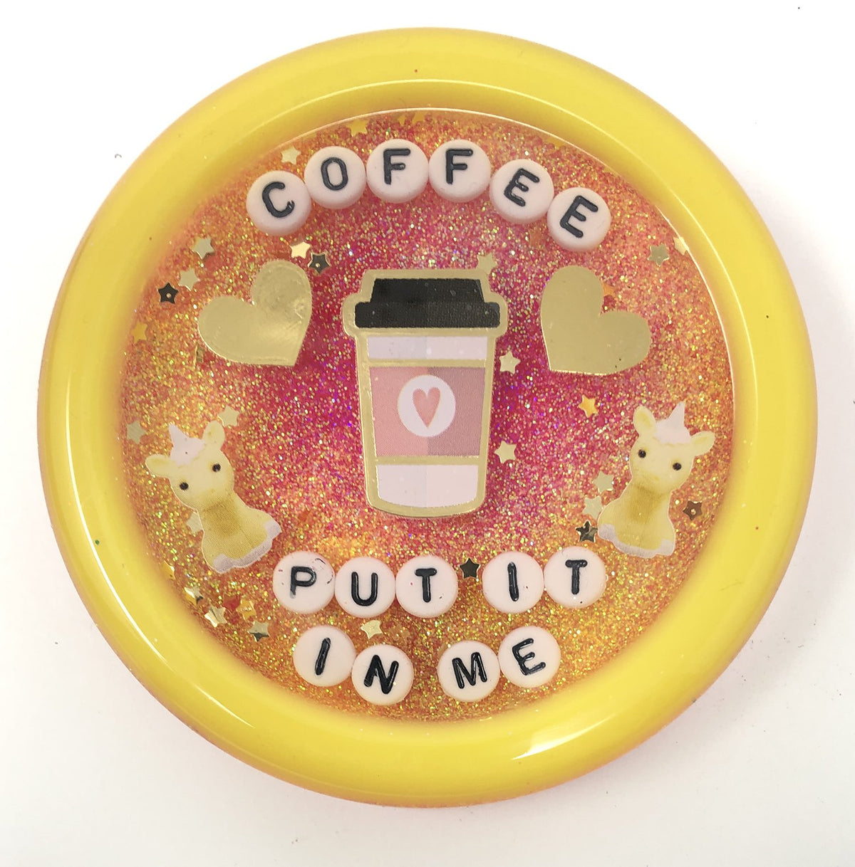 Coffee Put It In Me - Shower Art - READY TO SHIP