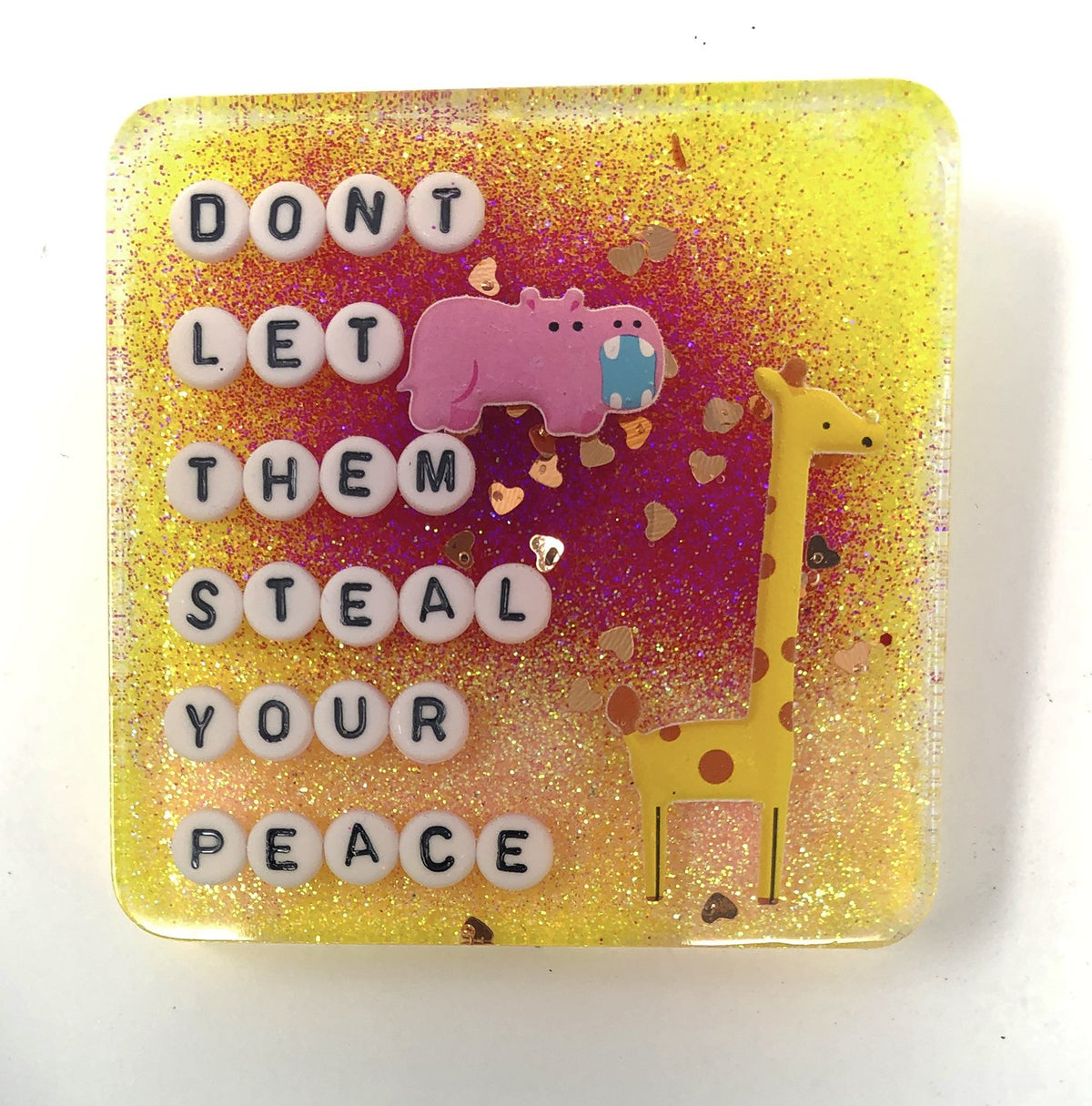 Don&#39;t Let Them Steal Your Peace - Shower Art - READY TO SHIP