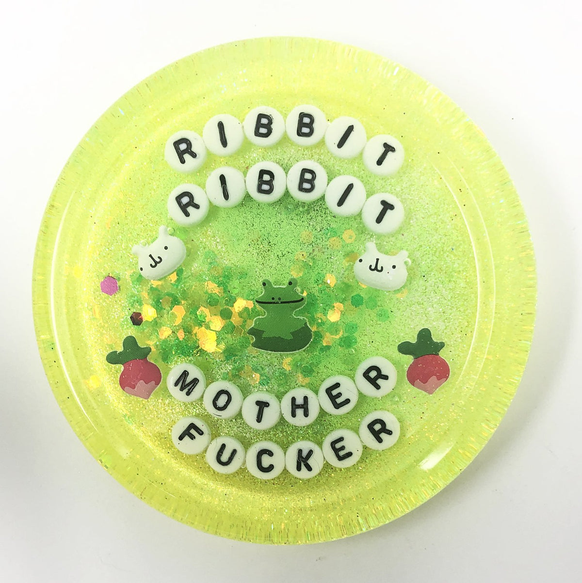 Ribbit Ribbit Mother Fucker - Shower Art - READY TO SHIP