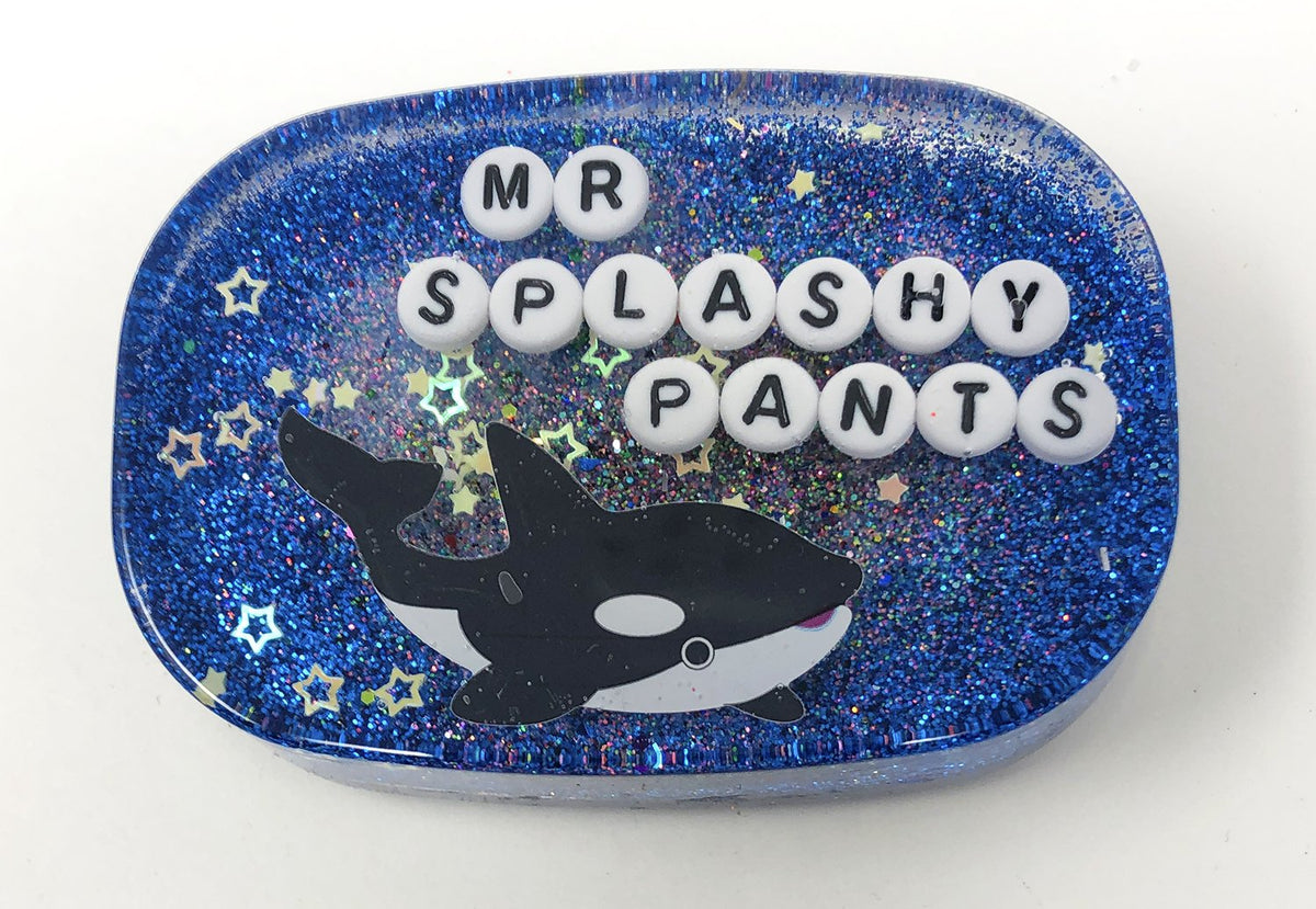 Mr Splashy Pants - Small Shower Art - READY TO SHIP