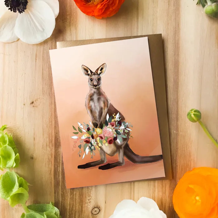 Card - Kangaroo Mama