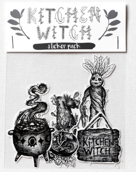 Sticker Pack - Kitchen Witch