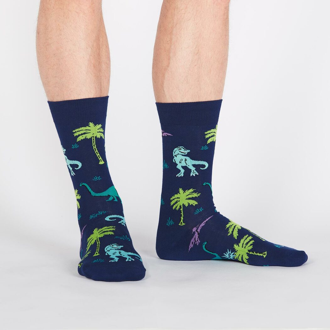 Sock - Large Crew: Land of the Dino