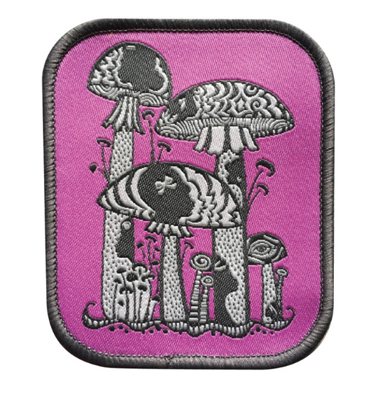 Patch: Psychedelic Fungirls - Lilac / Grey