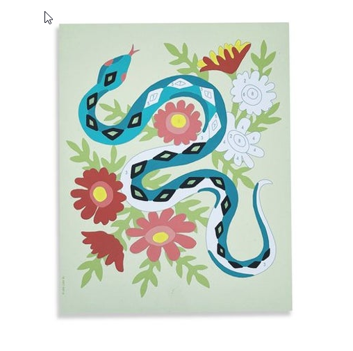 DIY - Kids Paint By Number Kit - Splendid Snake - Monster