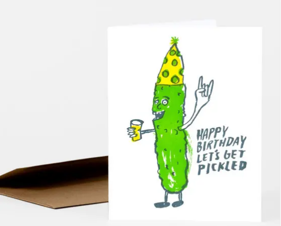 Card - Birthday Pickled Birthday