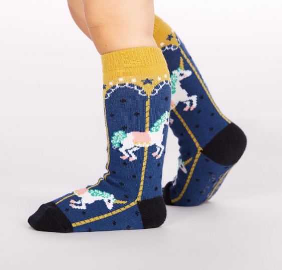 Sock - Toddler Knee: Carousel