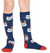 SALE Sock - Youth Knee: Santa Claws