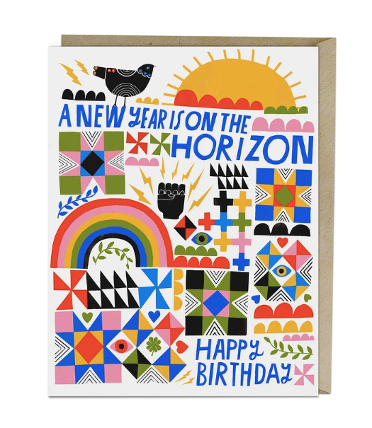 Card -  A New Year Birthday Card