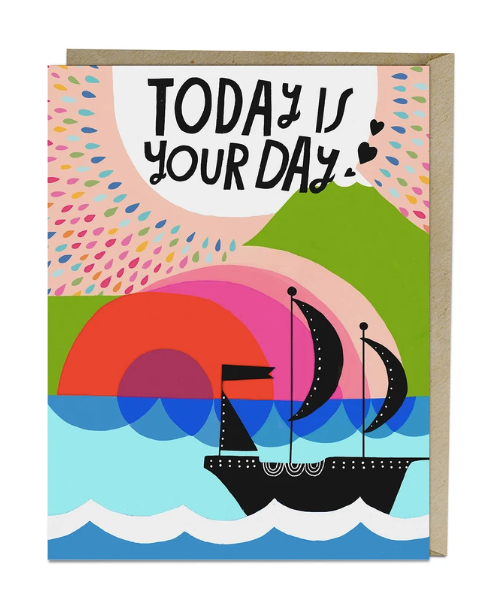 Card -  Today is Your Day Lisa Congdon