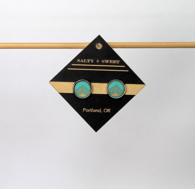 Earrings - Turquoise Arrow Stud