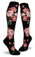 Sock - Knee-High: Romantic Rose / Black