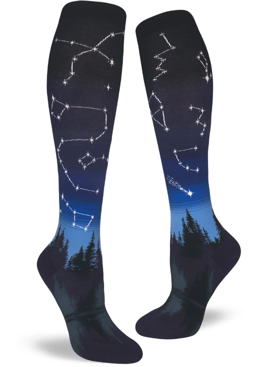 Sock - Knee-High: Constellations - Into the Blue