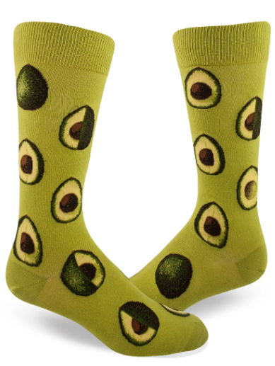 Sock - Large Crew: Avocado - Wasabi