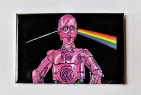 2.25 Magnet - Pink Droid