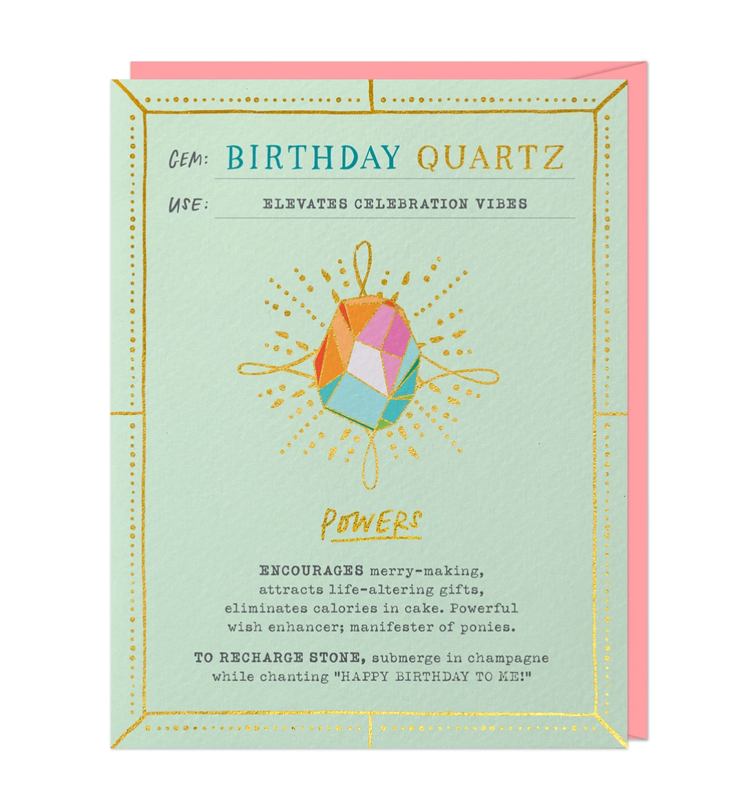 Card - Birthday Quartz Fantasy Stone