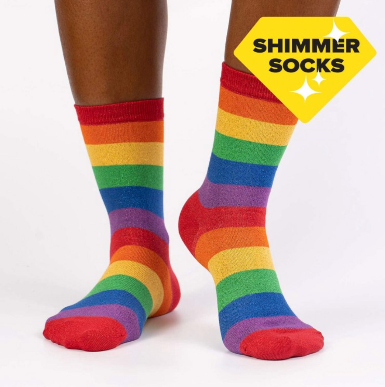 Sock - Small Crew: Radiant Rainbow - Shimmer