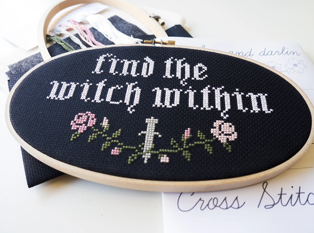 Cross Stitch Kit: Find the Witch Within