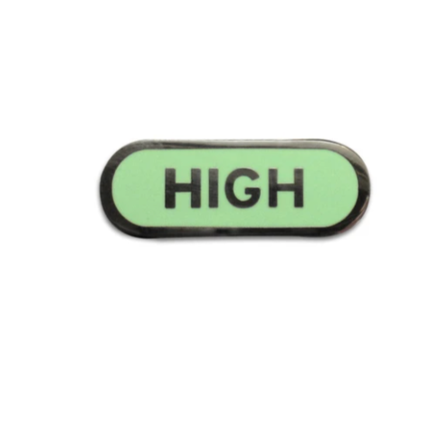 Enamel Pin: High