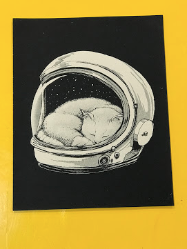 Print - Cuddled up in Space (8x10)