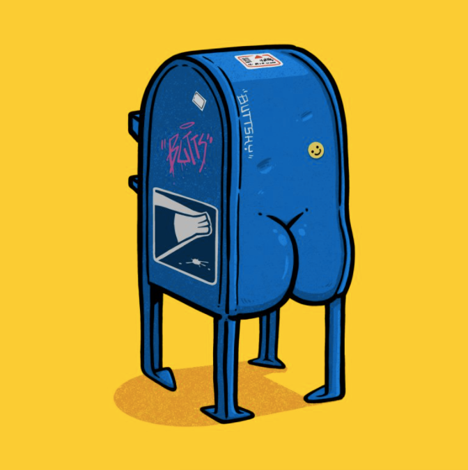 Sticker - Mailbox Butt
