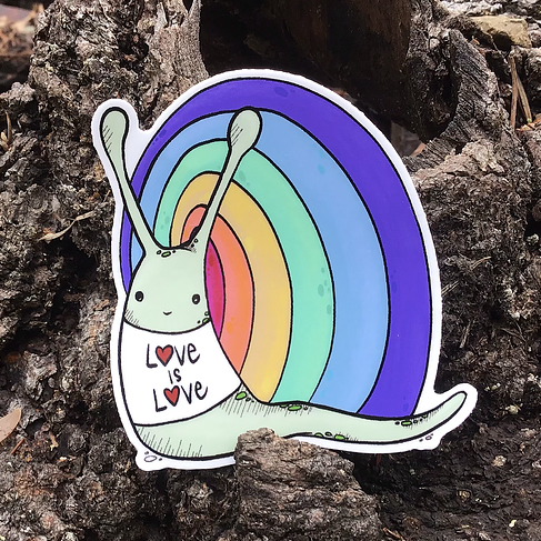 Sticker - Love is Love Snail