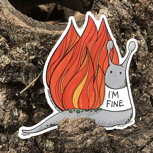 Sticker - I&#39;m Fine Snail