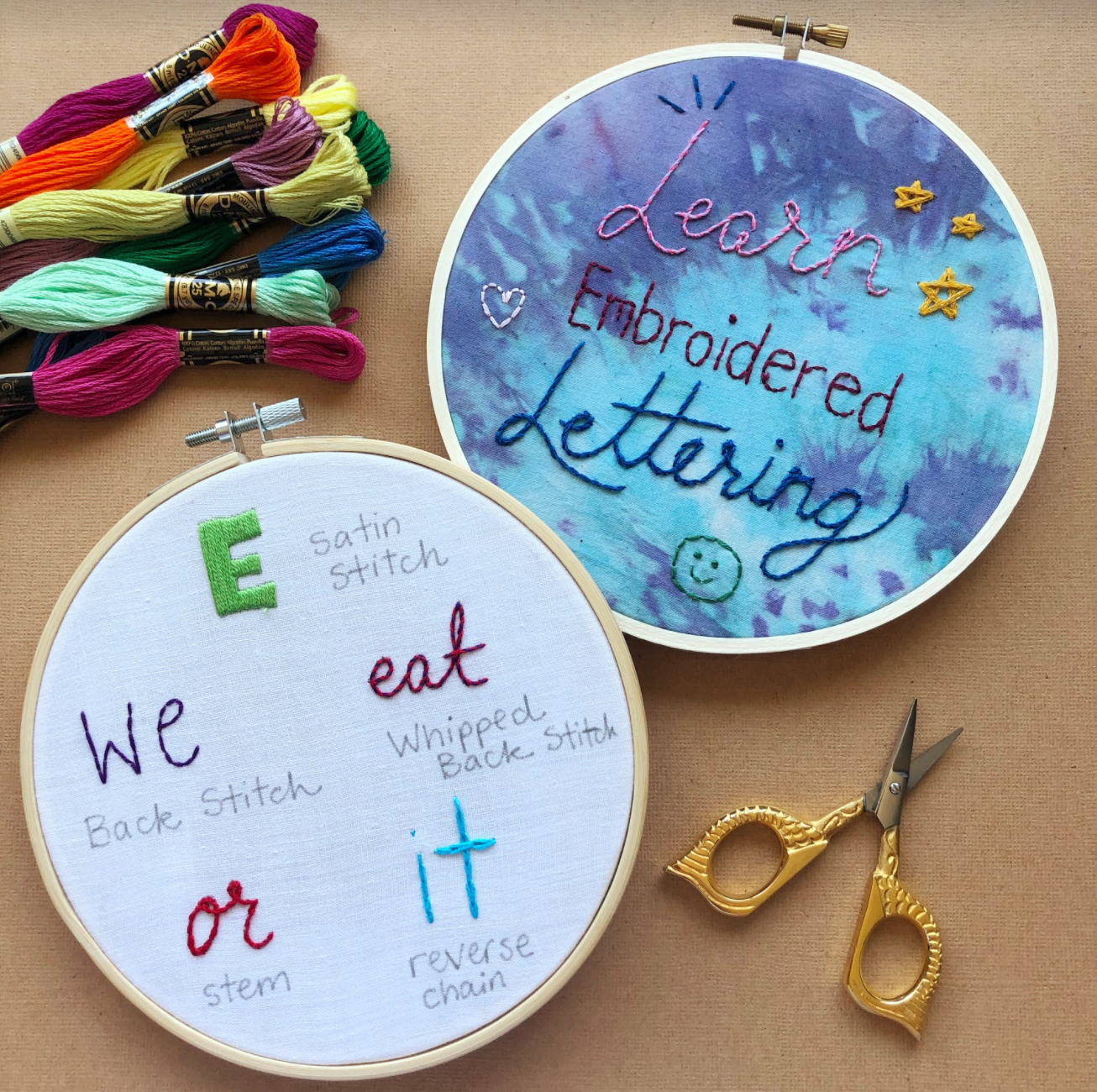 10 Plastic Embroidery Hoop - Magic Hour Needlecrafts