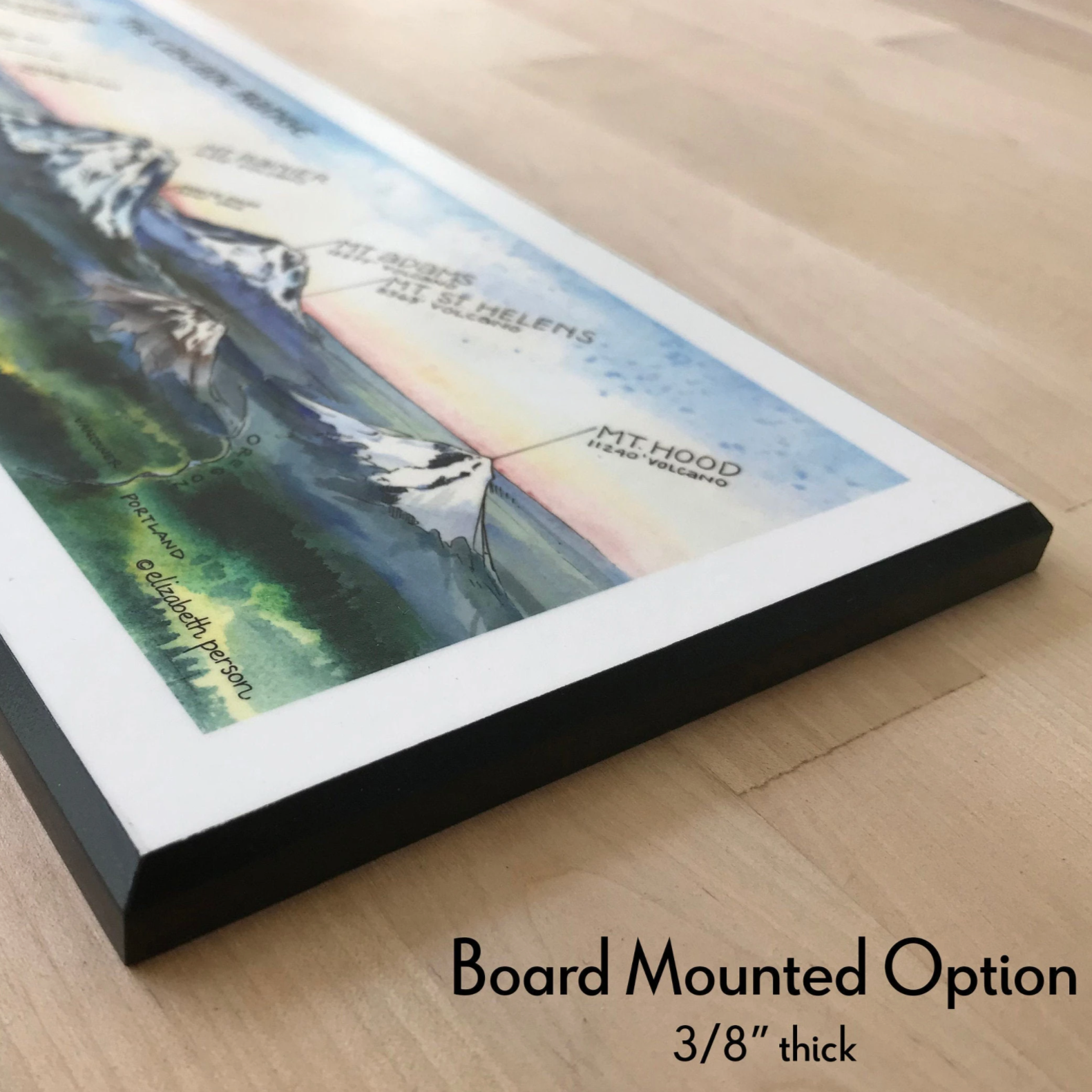 Board Mounted - 5x15 Cascade Range