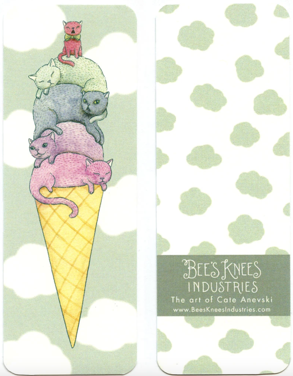 Bookmark - Ice Cream Cats
